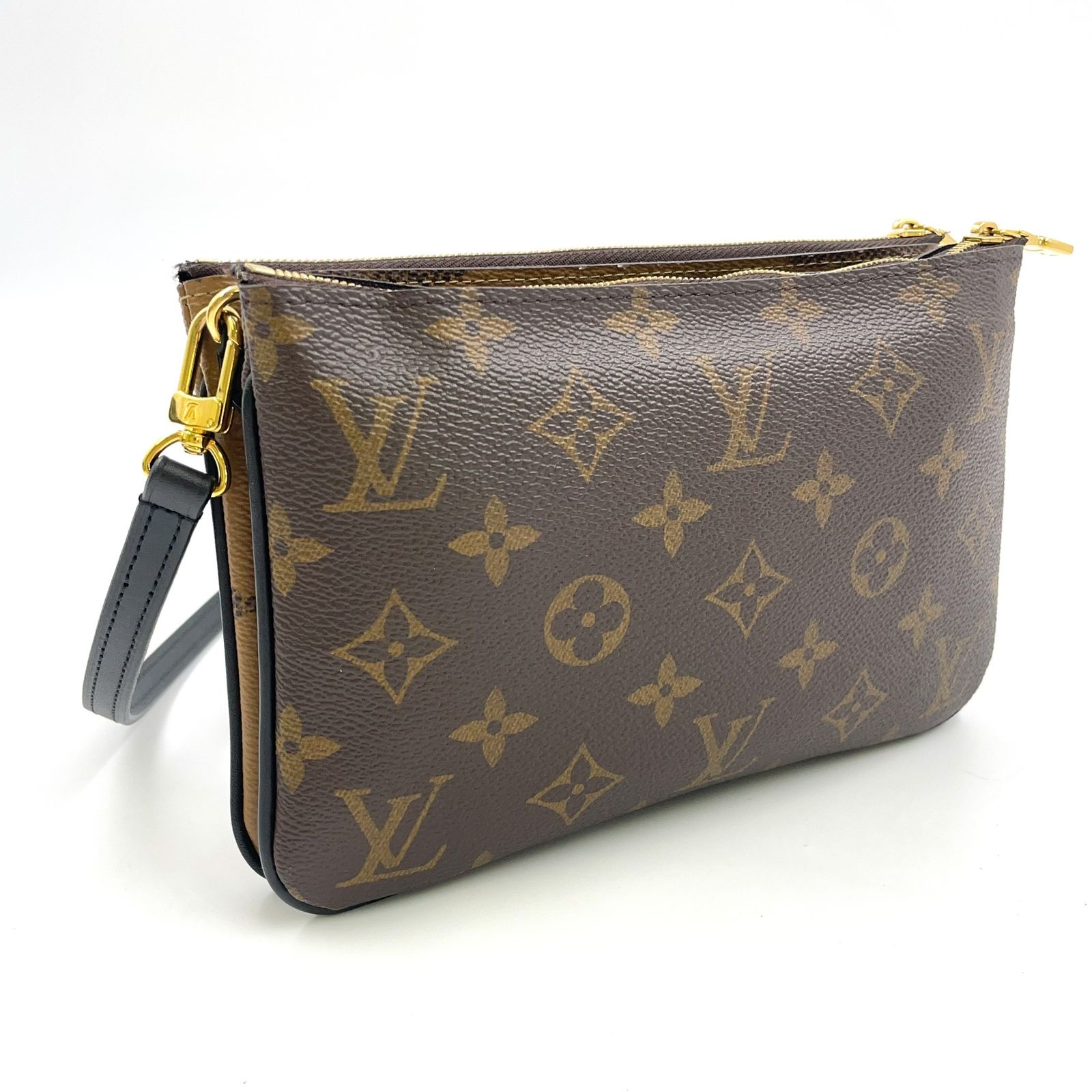 LOUIS VUITTON ポシェット ドゥーブル ジップ モノグラムジャイアント