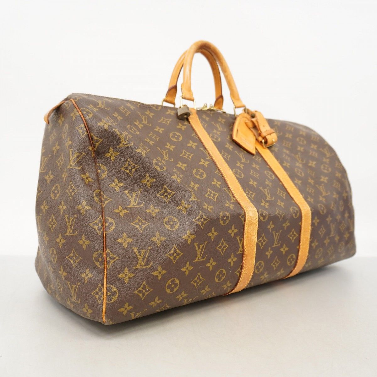 5oc2356 ルイヴィトン ボストンバッグ モノグラム キーポル55 M41424 ブラウン メンズ レディース ユニセックス