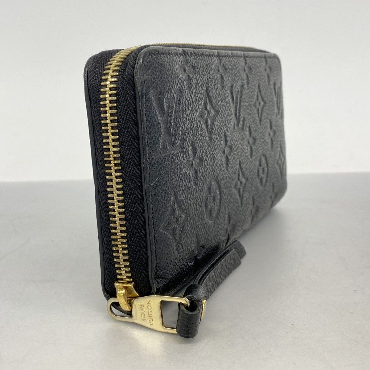 5 oc 2400 ルイヴィトン 長財布 モノグラム アンプラント ジッピーウォレット M 61864 ノワール レディース