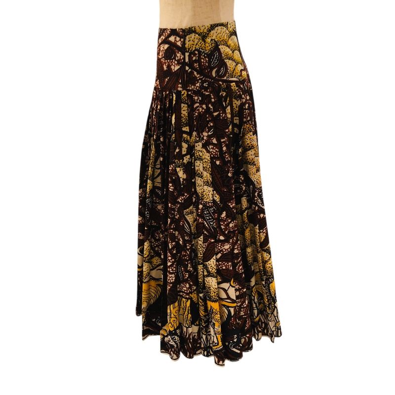 クリスチャン ディオール Christian Dior 総柄ロングスカート 011J50A3866 コットン レディース ロングスカート