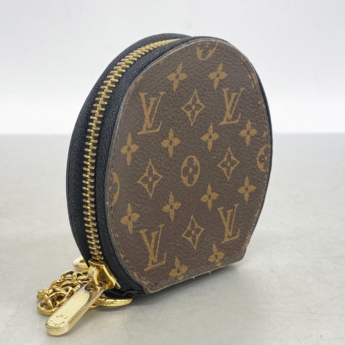 5 oc 2425 ルイヴィトン コインケース モノグラム マイクロボワットシャポー M 63597 ブラウン ブラック レディース