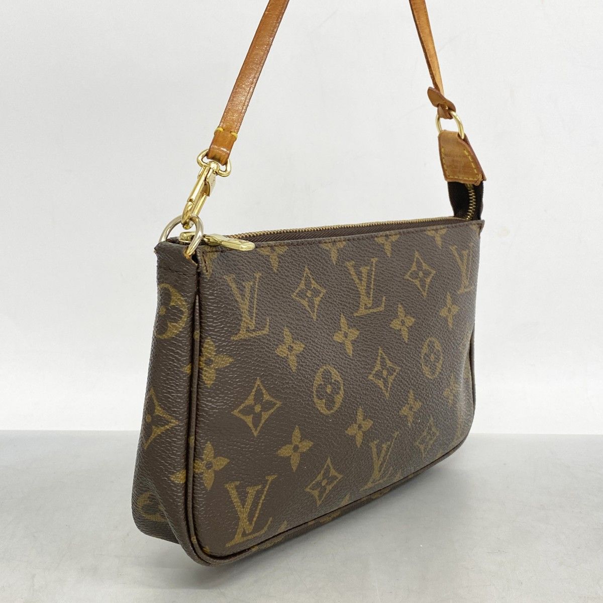 5oc2503 ルイヴィトン ポーチ モノグラム ポシェットアクセソワール M51980 ブラウン レディース