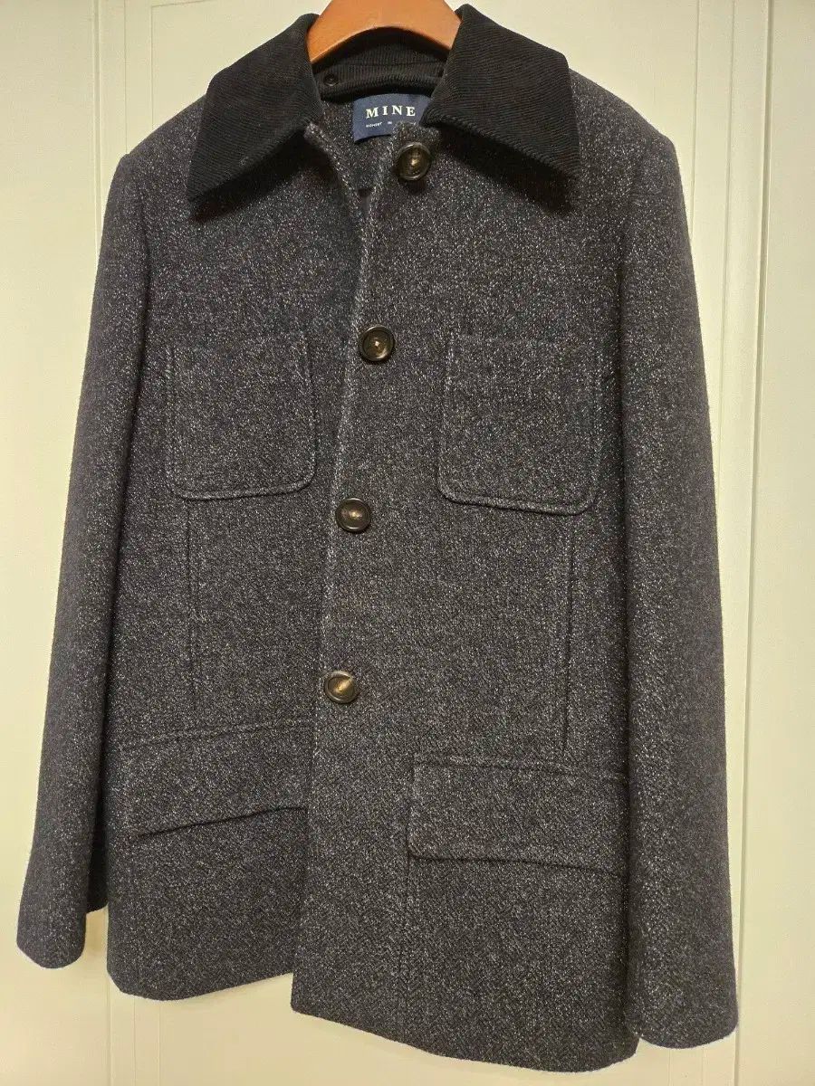 ハンサム 24fw マイン ウール カラ ツイードジャケット 105万