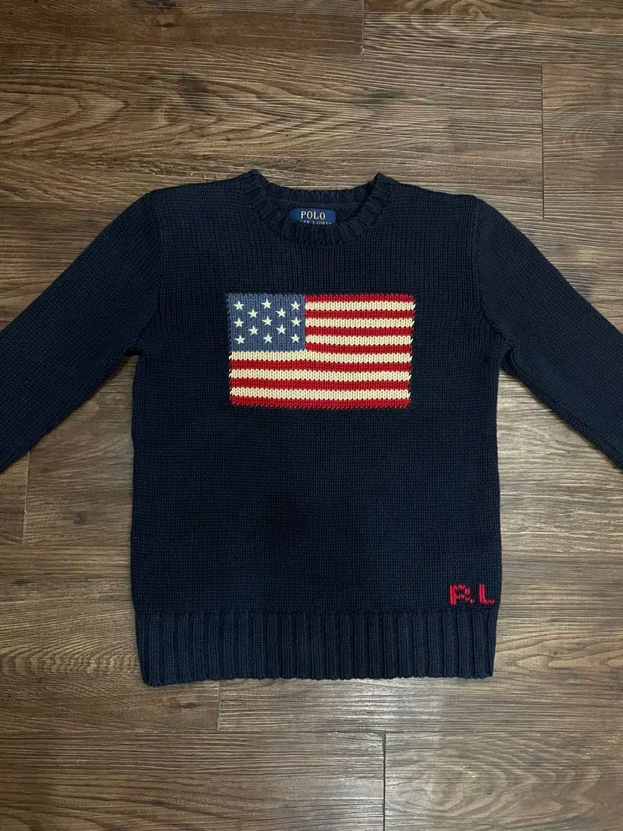 レディース44 ポロラルフローレン レディース 星条旗 ニット セーター