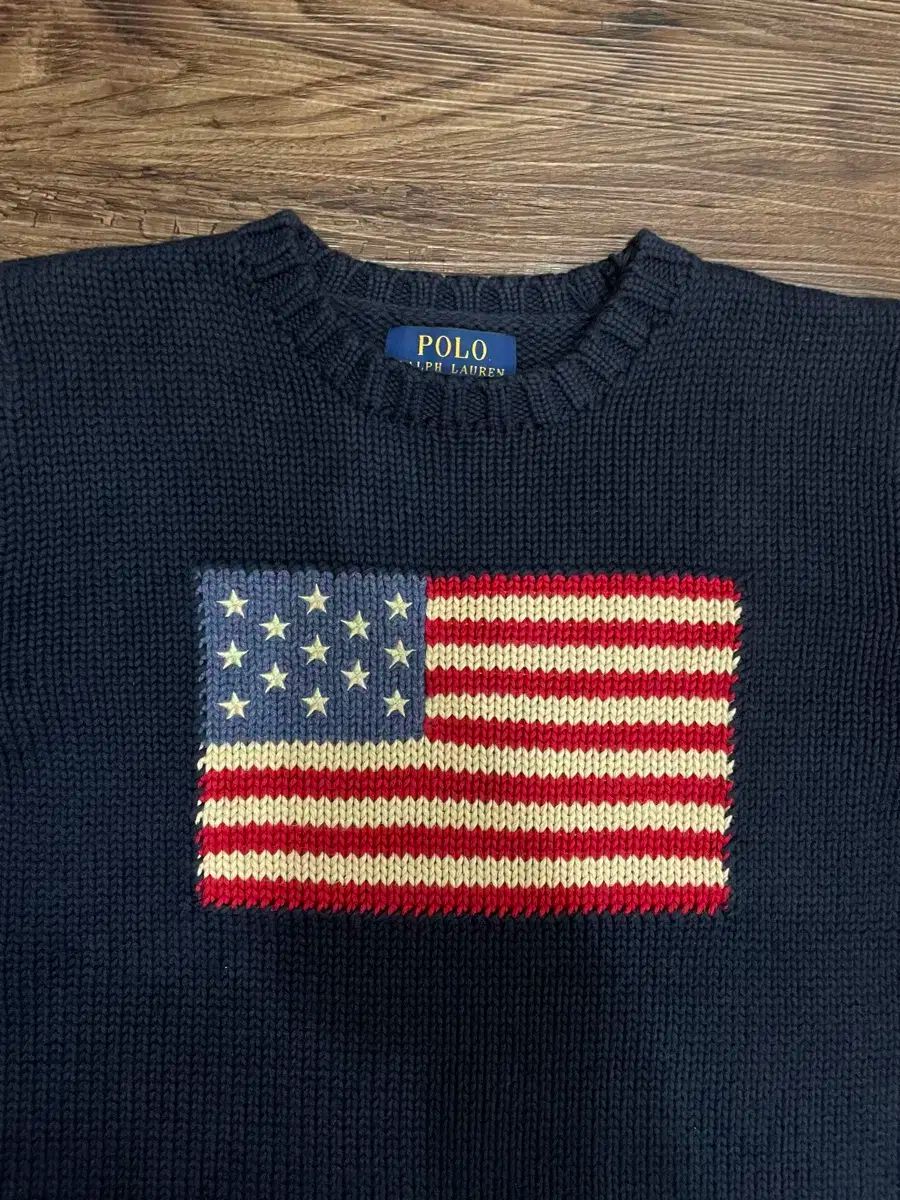 レディース44 ポロラルフローレン レディース 星条旗 ニット セーター