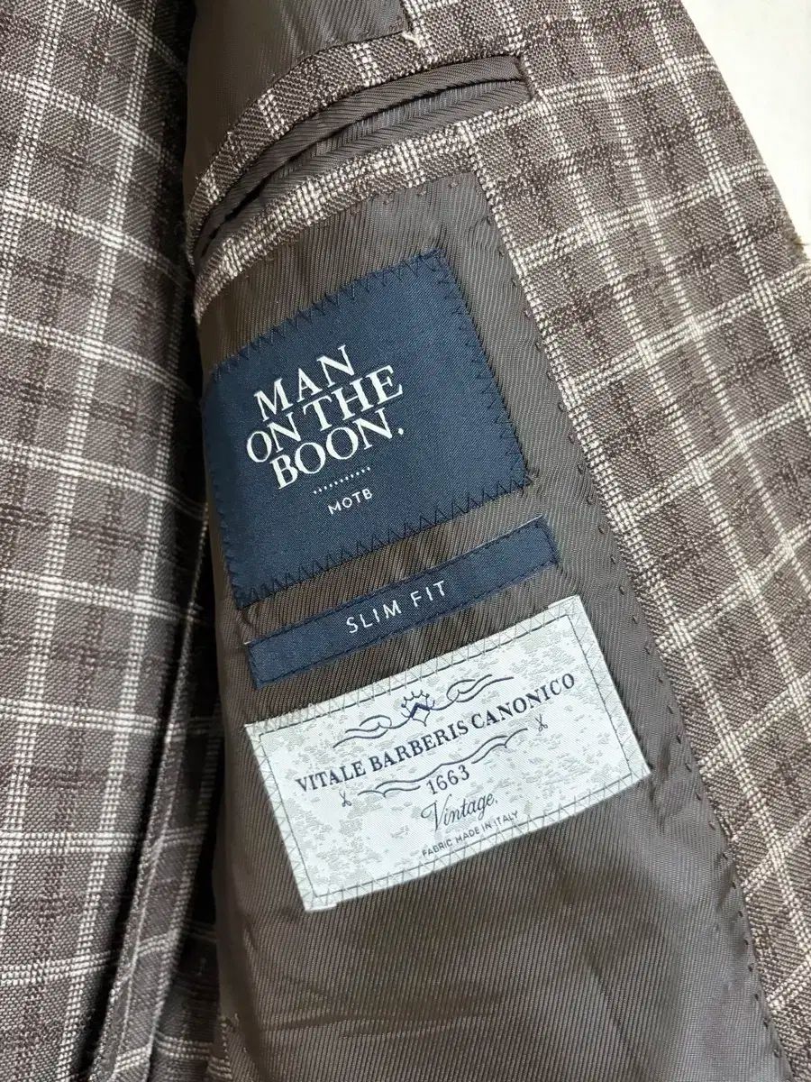 MAN ON THE BOON チェック セットアップ スーツ カノニコ