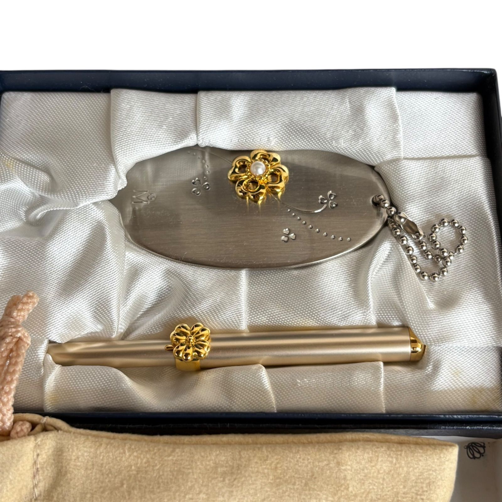 ミキモトペンダントウォッチ リップブラシ＆ミラー