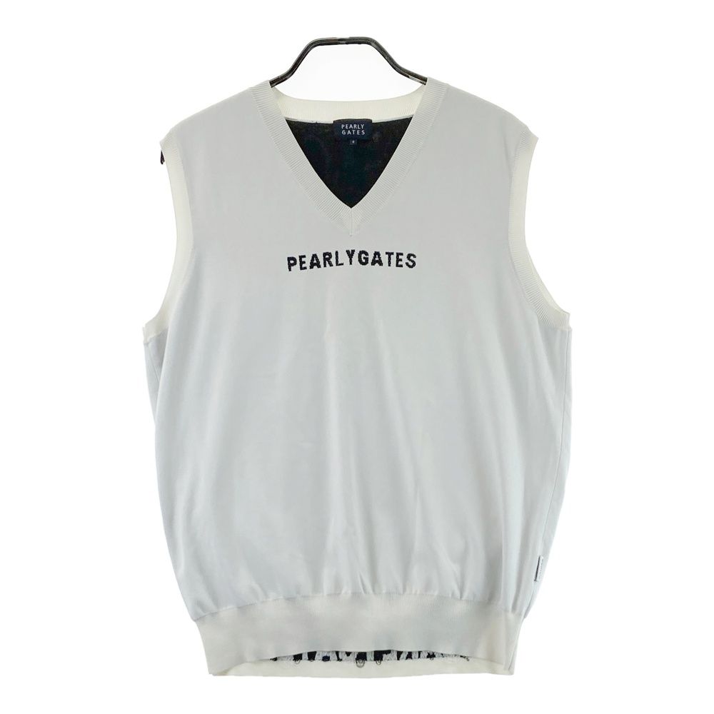 サイズ 6 PEARLY GATES パーリーゲイツ ニットベスト ホワイト系 240003001860 ゴルフウェア メンズ ストスト