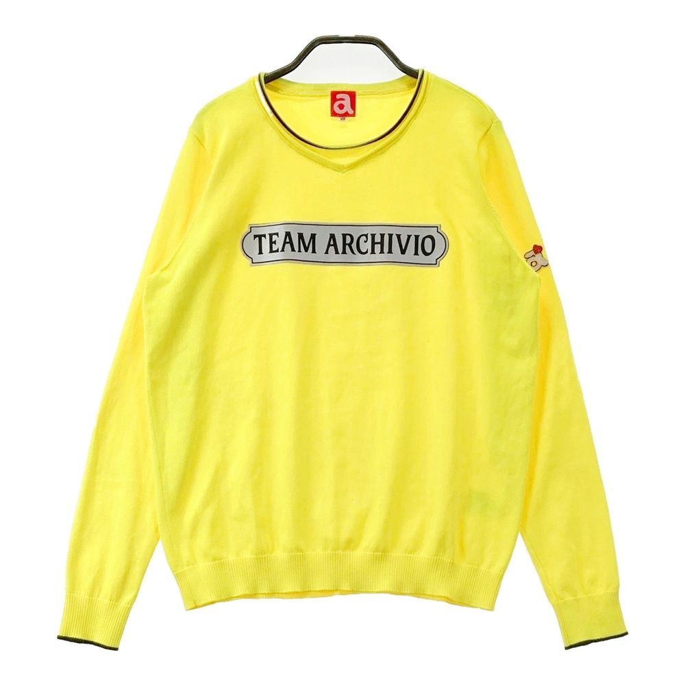 サイズ 38 ARCHIVIO アルチビオ 長袖 ニットプルオーバー イエロー系 240101552128 ゴルフウェア レディース ストスト
