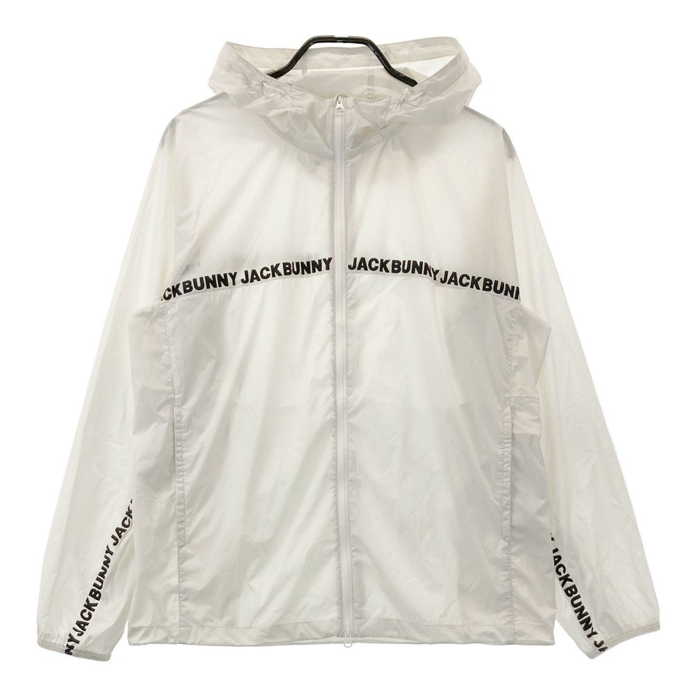 サイズ 5 JACK BUNNY ジャックバニー フード付 ナイロン ジップジャケット ベージュ系 240101556400 ゴルフウェア メンズ ストスト