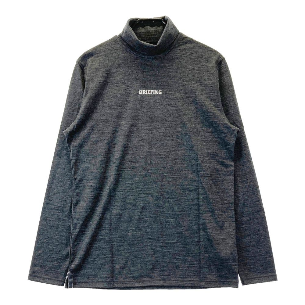 サイズ L BRIEFING GOLF ブリーフィング タートルネック 長袖Tシャツ グレー系 240101557212 ゴルフウェア メンズ ストスト