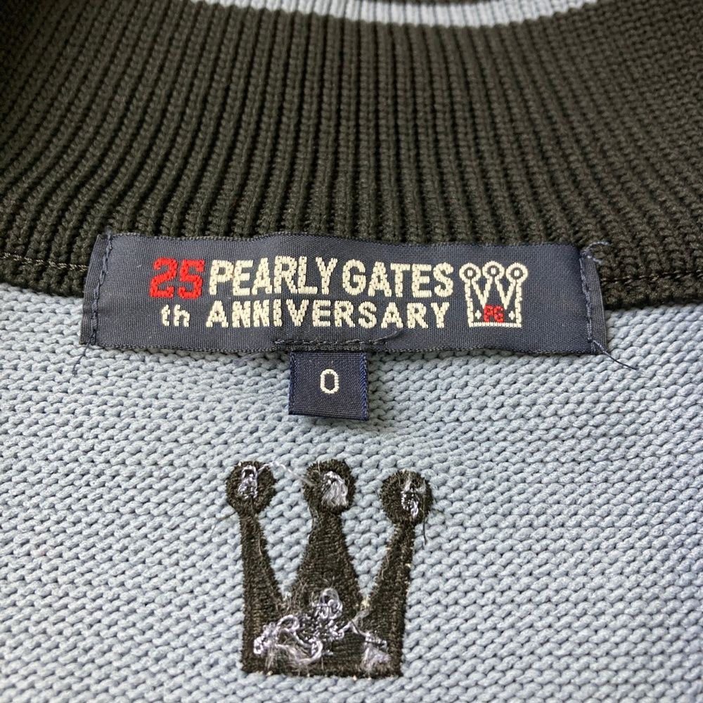 サイズ：0 PEARLY GATES パーリーゲイツ 25周年 ニットジャケット 良い