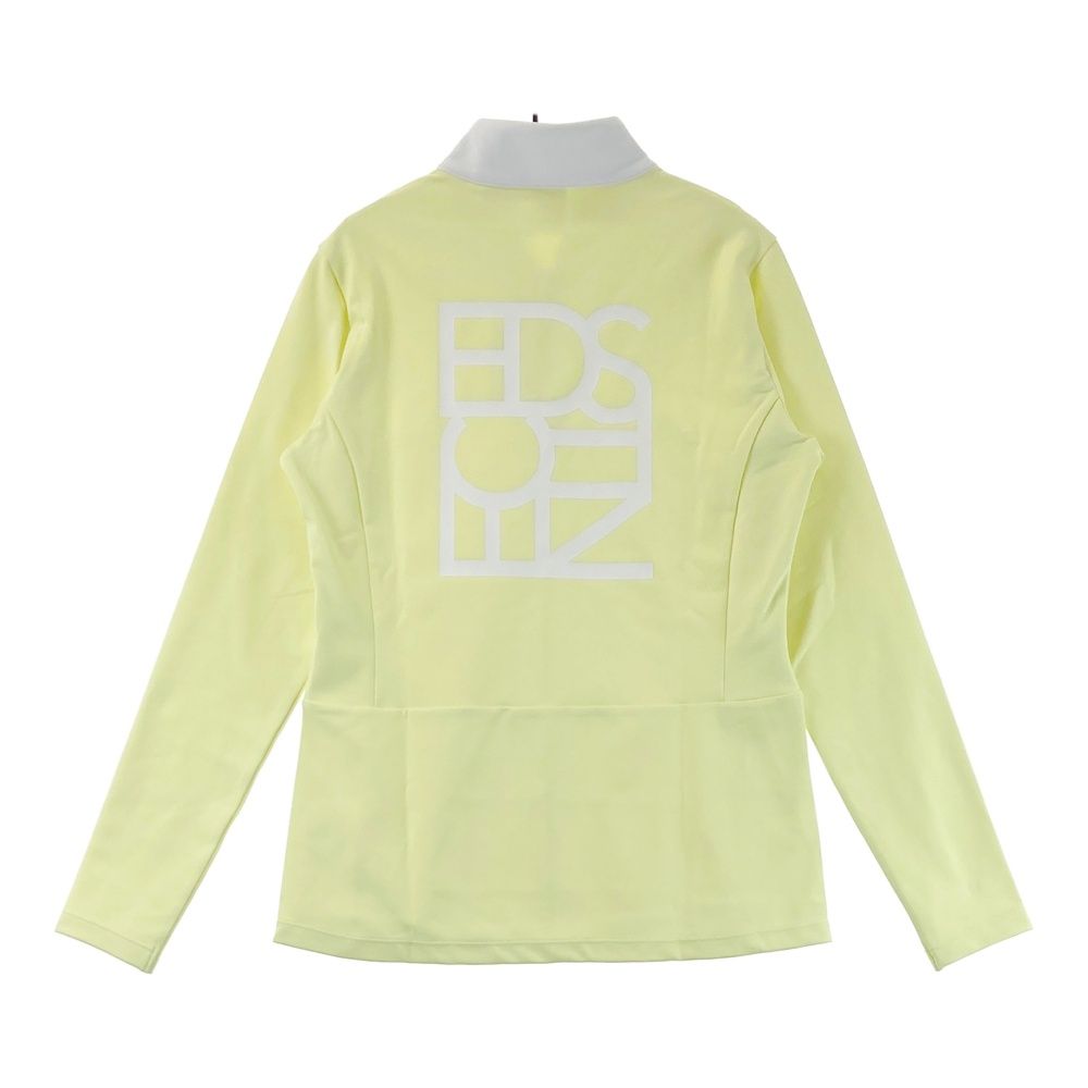 サイズ L GOLF デサントゴルフ ハーフジップ 長袖Tシャツ イエロー系 ゴルフウェア レディース ストスト