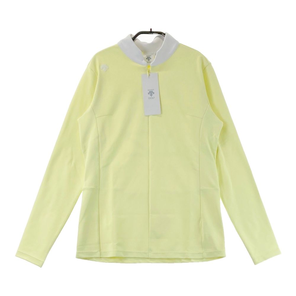サイズ L DESCENTE GOLF デサントゴルフ DGWUJB09 ハーフジップ 長袖Tシャツ イエロー系 240101558728 ゴルフウェア レディース ストスト