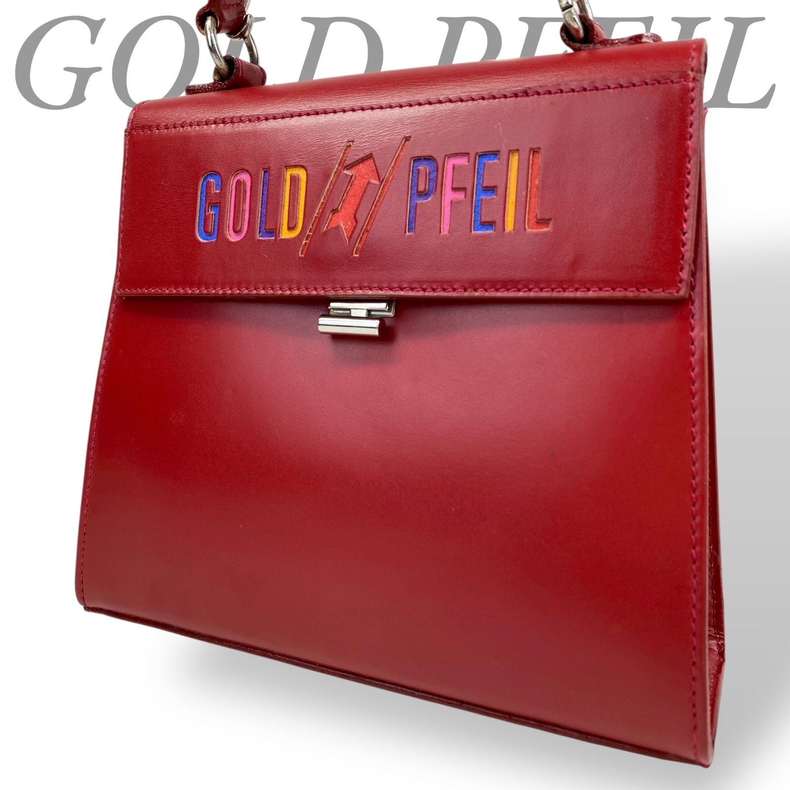 B4148】GOLD PFEIL ゴールドファイル ショルダーバッグ ハンドバッグ