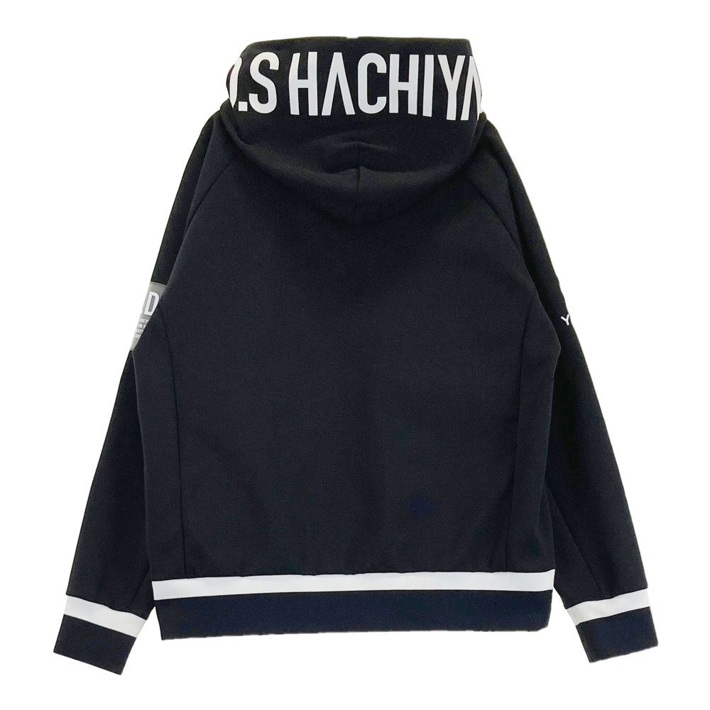 サイズ L 8 YARDS ハチヤーズ フード付 ジップジャケット ブラック系 ゴルフウェア レディース ストスト