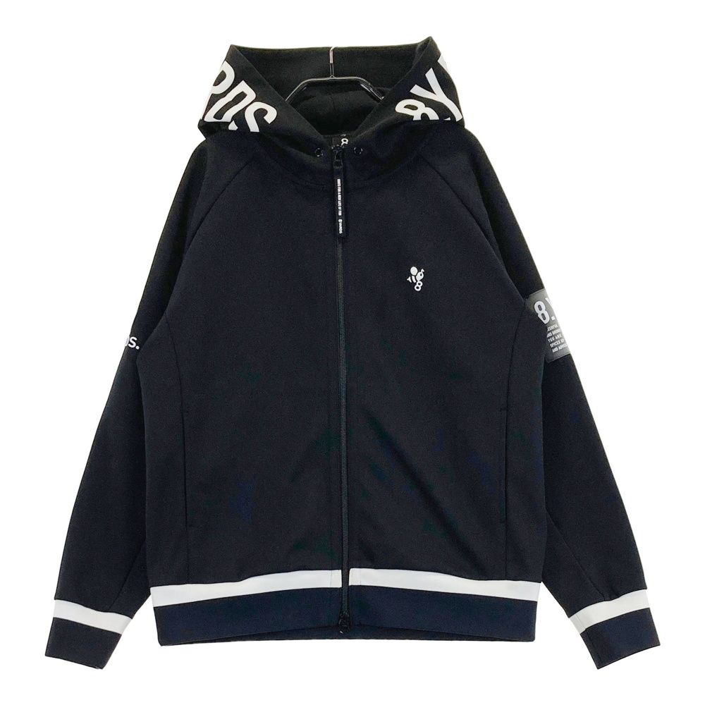 サイズ L 8YARDS ハチヤーズ フード付 ジップジャケット ブラック系 240101560622 ゴルフウェア レディース ストスト