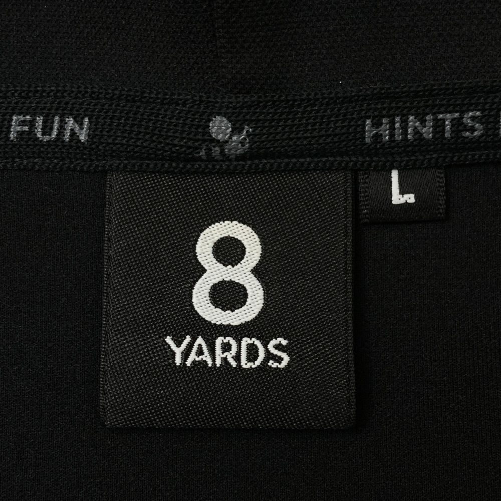 サイズ：L 8YARDS ハチヤーズ フード付 ジップジャケット ブラック系