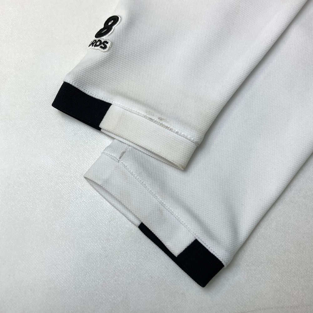 サイズ：L 8YARDS ハチヤーズ ハーフジップ 長袖ポロシャツ ホワイト系