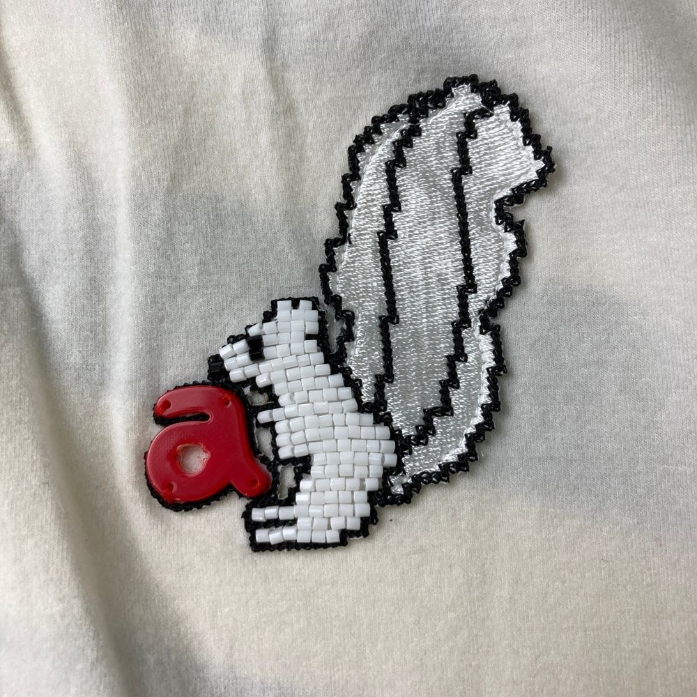 サイズ：40 ARCHIVIO アルチビオ ハイネック 長袖Tシャツ ビーズ刺繍