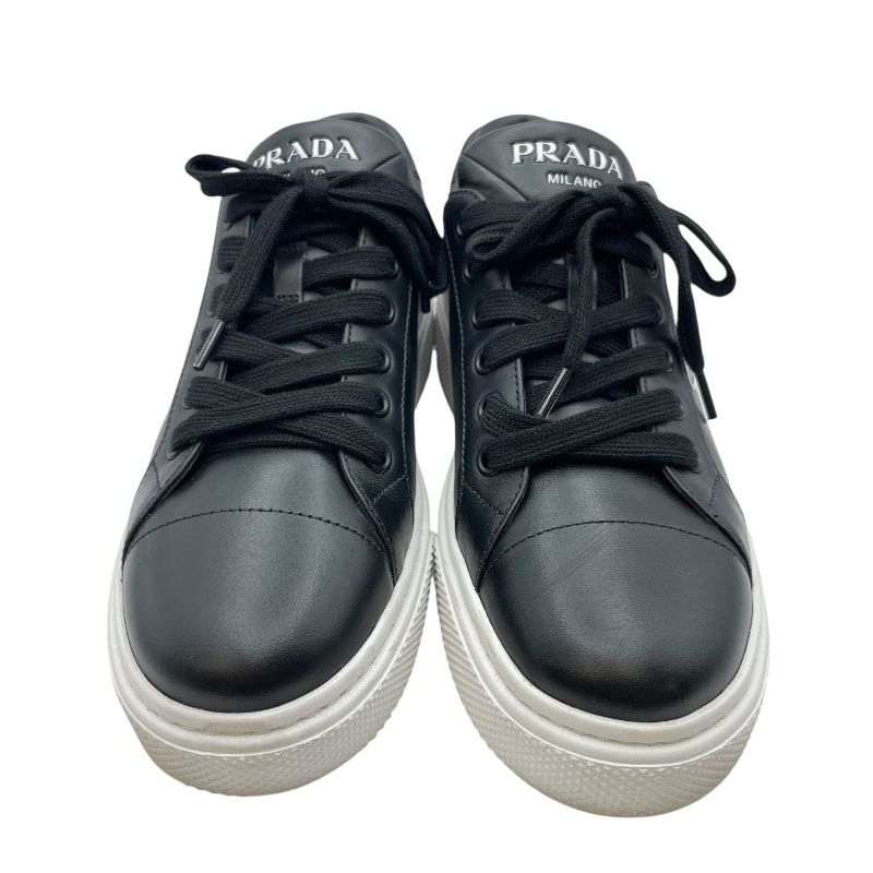 プラダ PRADA トライアングルロゴローカットスニーカー 1 E 868 ブラック レディース スニーカー