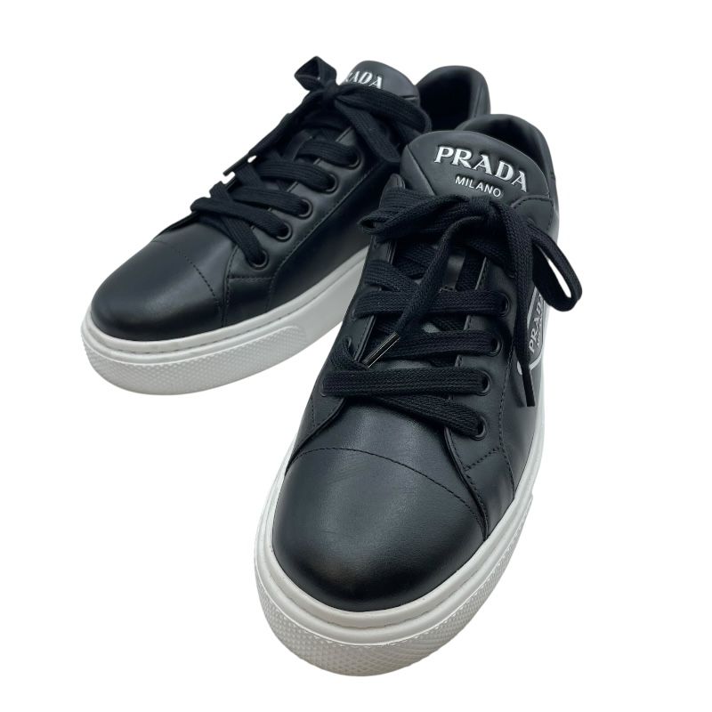 プラダ PRADA トライアングルロゴローカットスニーカー 1 E 868 ブラック レディース スニーカー