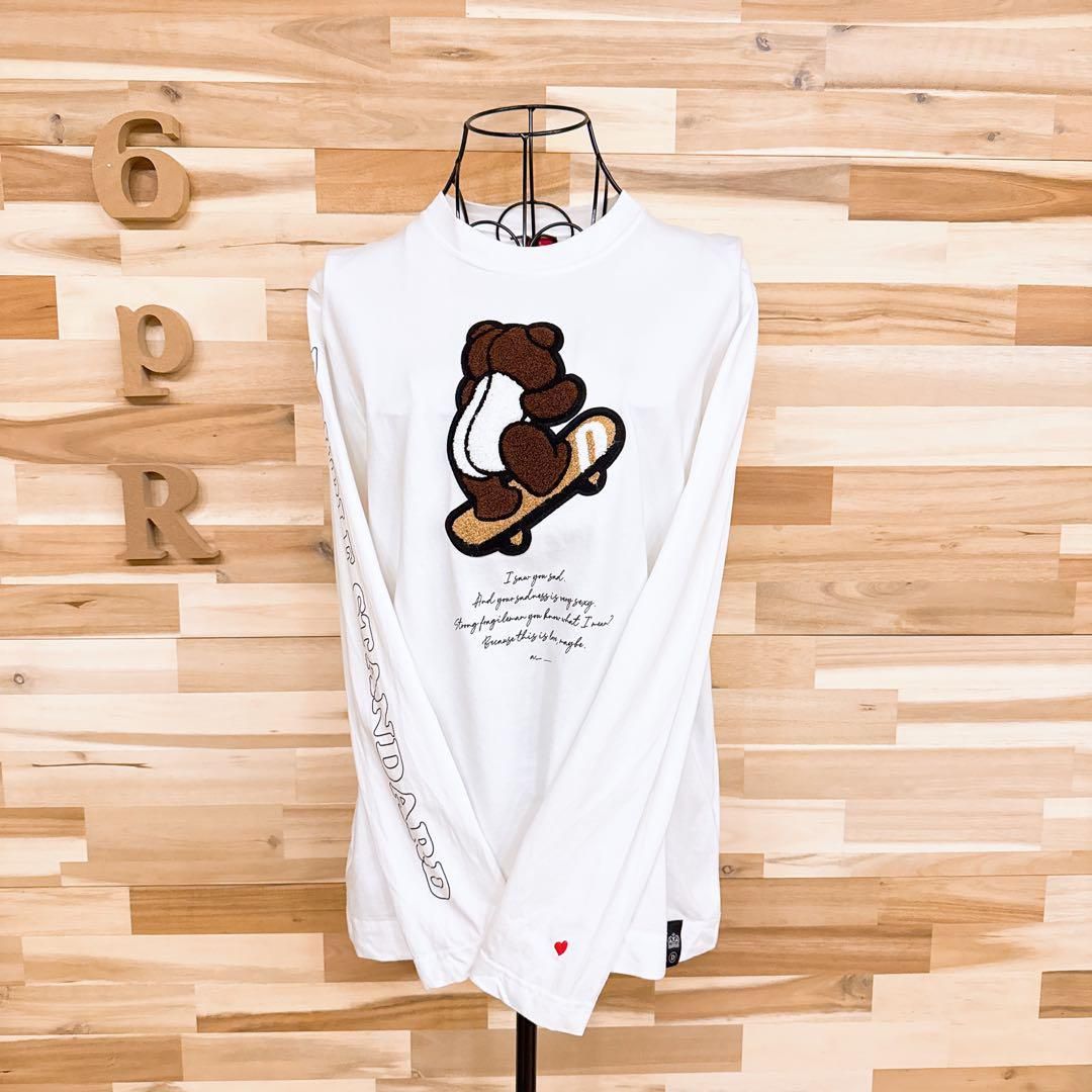 ロンT 長袖Tシャツ白