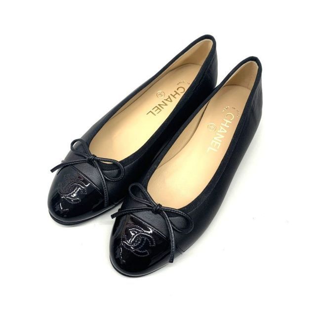 CHANEL(シャネル) バレリーナ サイズ36 1/2 約23.5cm ラムスキン