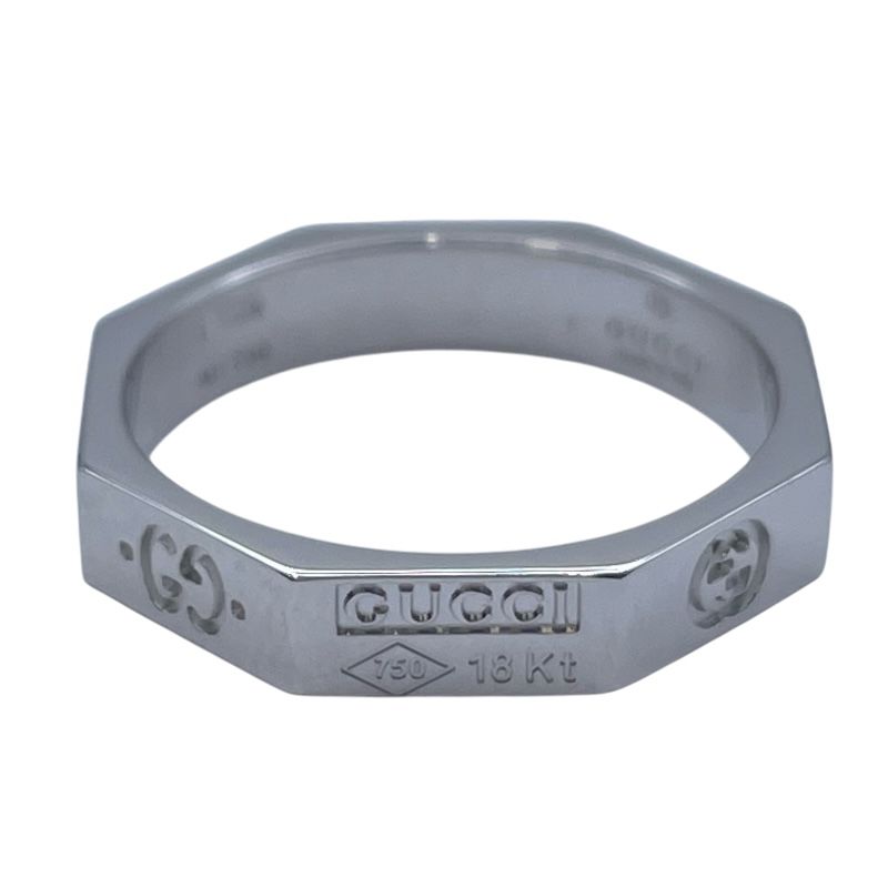 グッチ GUCCI リング ホワイトゴールド Au 750 ジュエリー