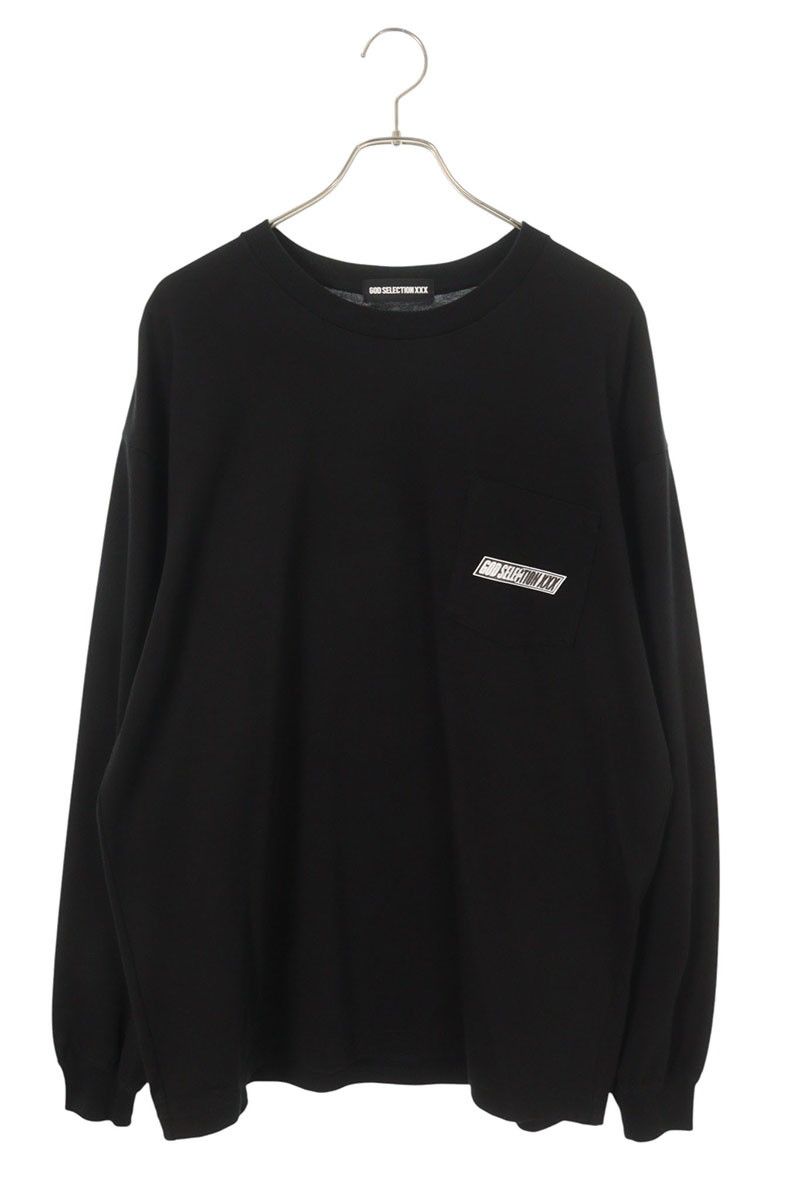 ゴッドセレクショントリプルエックス ロゴプリントポケット長袖