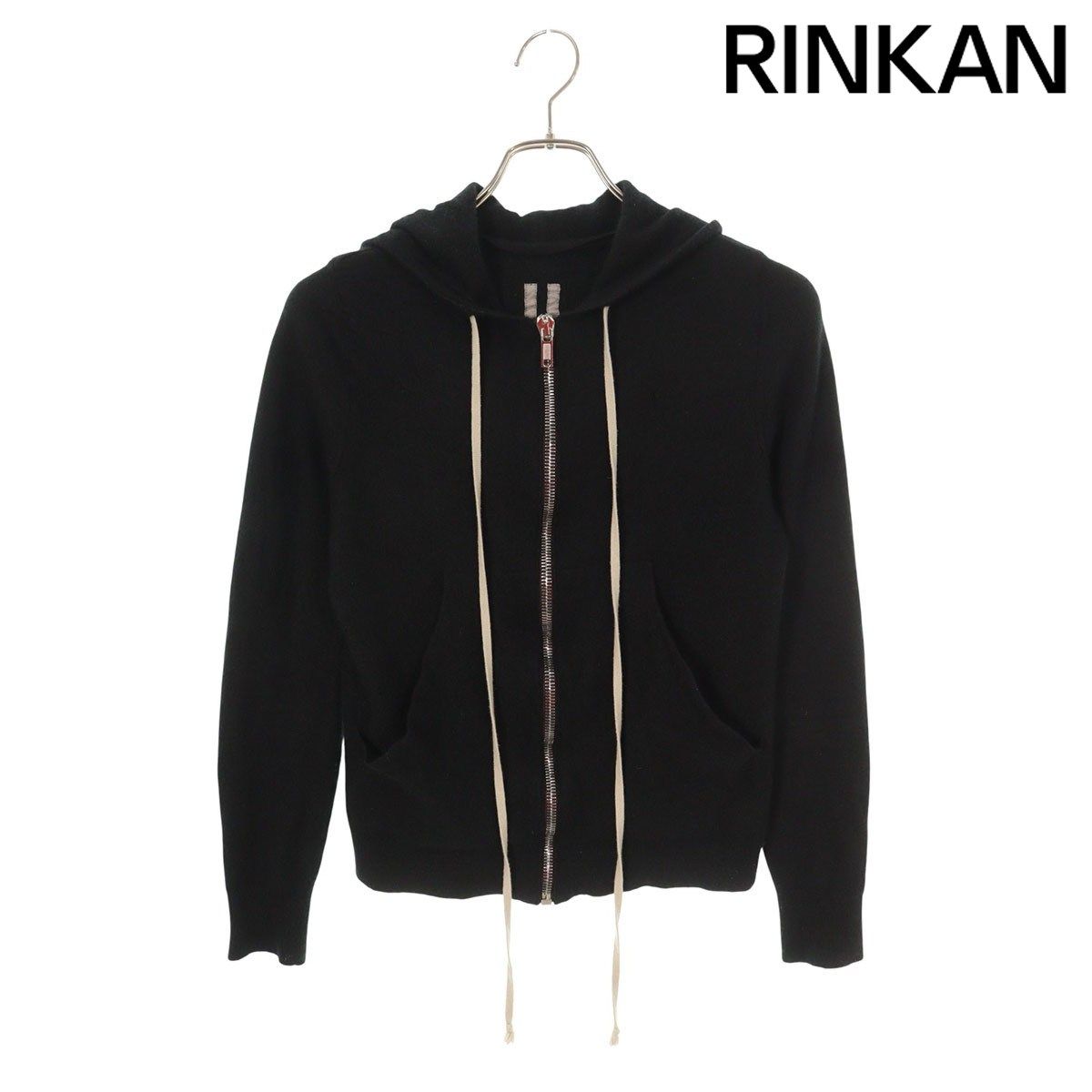 リックオウエンス 20AW RP20F2628-WSB カシミアジップアップパーカー