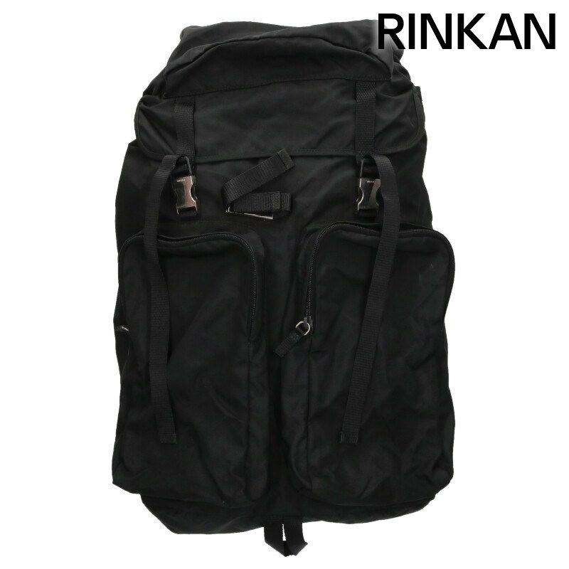 プラダ V136 三角プレートロゴナイロンバックパック メンズ