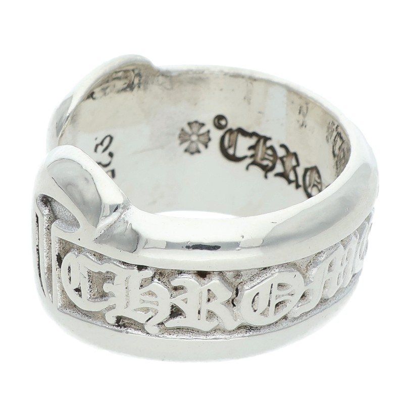  クロムハーツ SM SCROLL LABEL スモールスクロールラベル シルバーリング メンズ 7 5号 リング 指輪 アクセサリー
