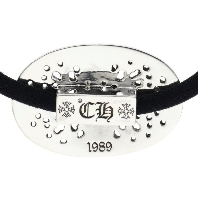 クロムハーツ HAIRBAND TNY OVL/クラシックオーバルヘアゴム シルバー