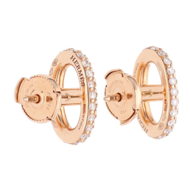 エルメス ファランドール K18PGダイヤピアス レディース コメ兵