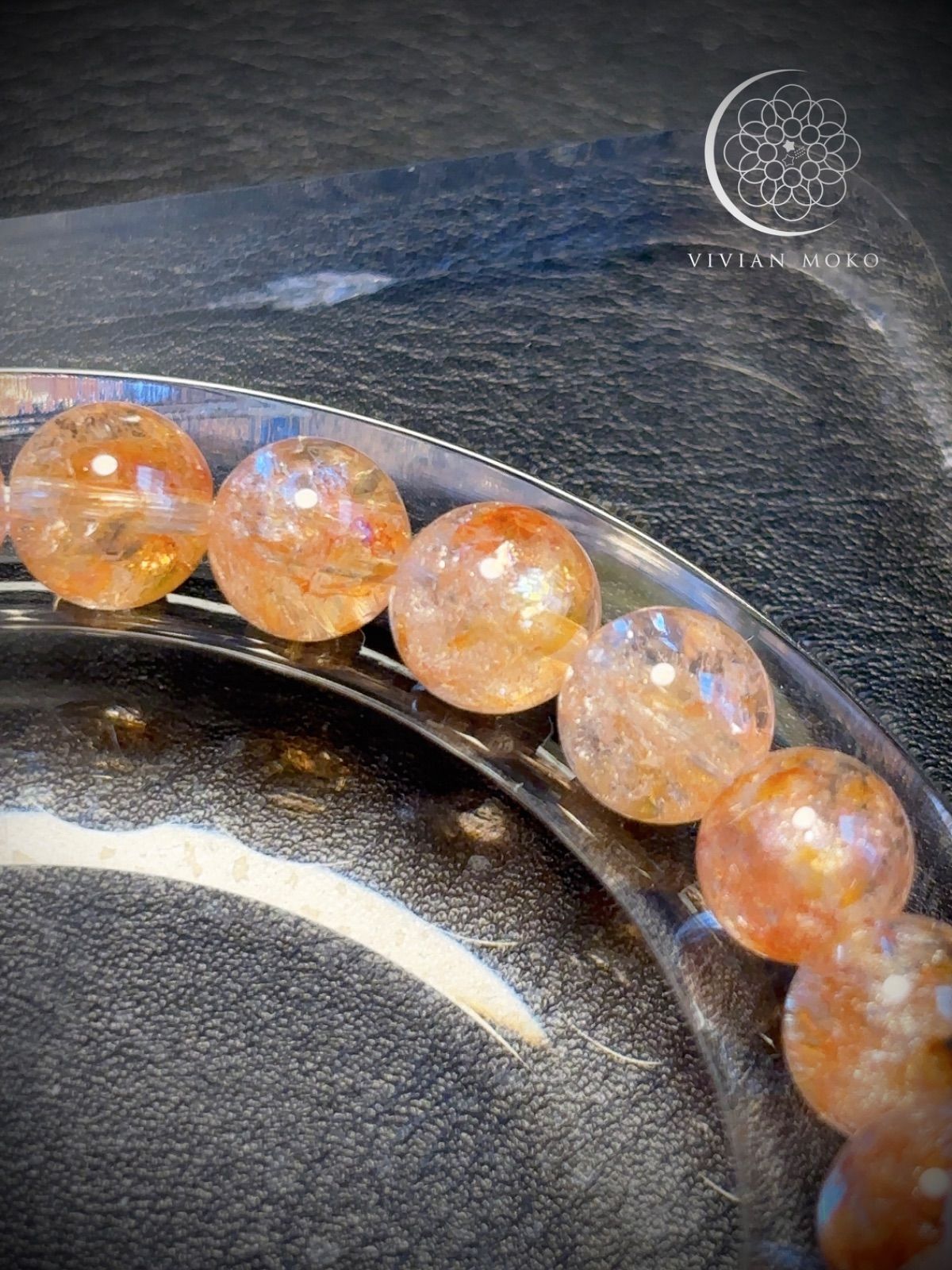 💎天然石 ✨🌈虹有り✨️高品質 ライモナイトインクォーツ （高発色