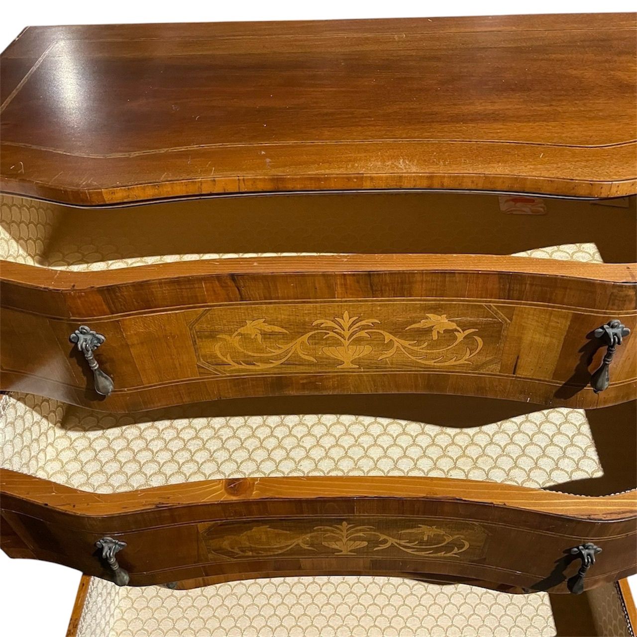 ☆イタリア製 6段☆アンティーク キャビネット 猫足 チェスト 引き出し