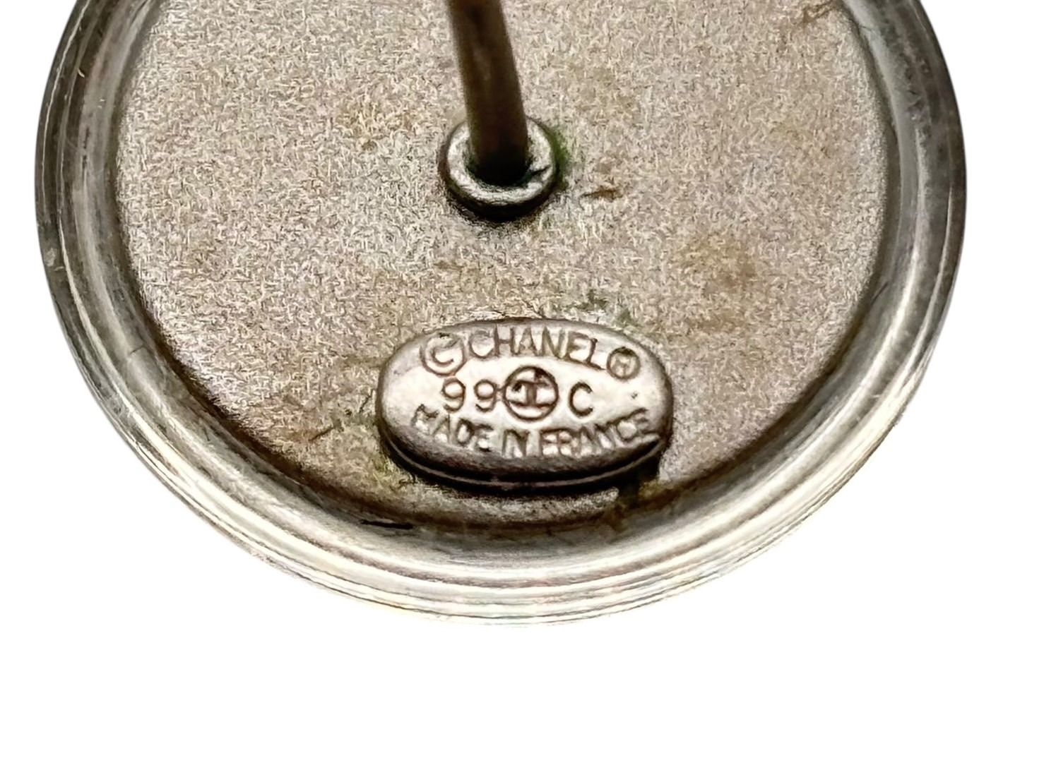 【未使用】CHANEL クリアロゴ　シャネル　ピアス　メタル　レジン　ココマーク CHANEL シャネル ピアス ココマーク レジン/メタル ブラック/ゴールド