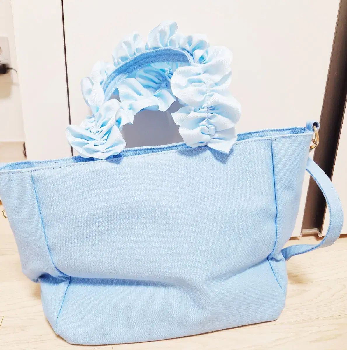 ザッカマート フリル ハンド 痛バッグ 迷イロ A4多機能2WAYハンドル