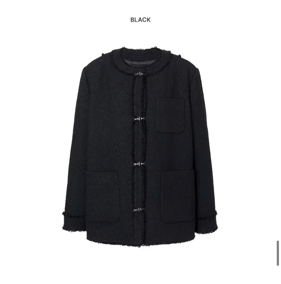 RAIVE Trimmed Hook Midi Tweed Jacket