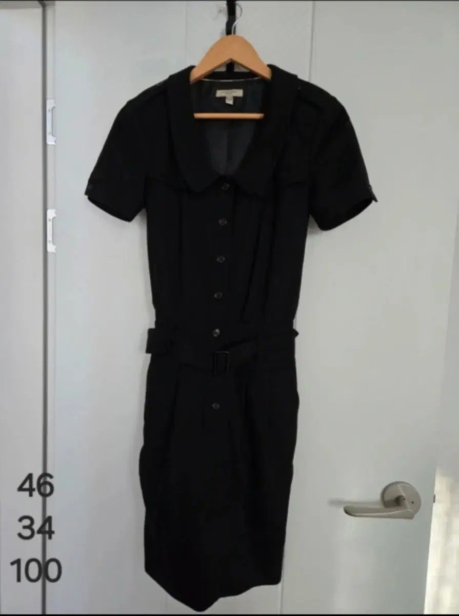 バーバリーロンドン ベルト ウール ワンピース