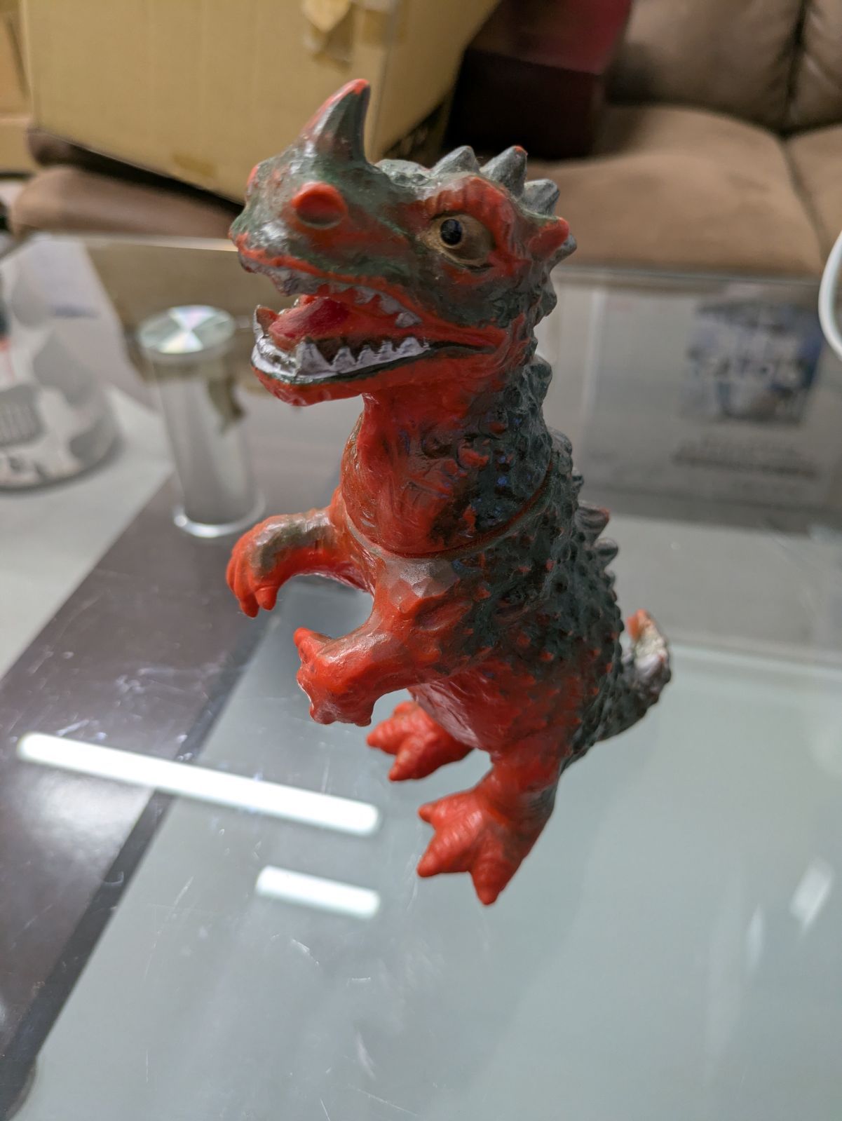 三浦トーイ パチ怪獣 ソフビ 人形 恐竜 怪物 空想怪獣 フィギュア 昭和レトロ 玩具 おもちゃ