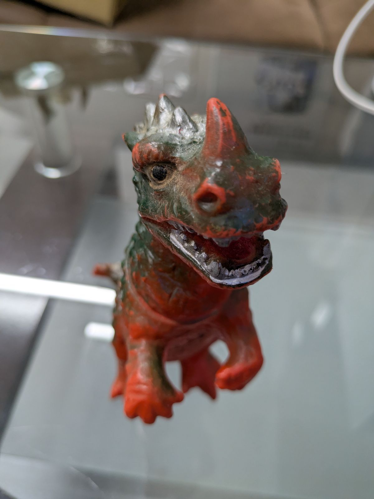 当時物 三浦トーイ パチ怪獣 ソフビ? 人形 恐竜 怪物 空想怪獣