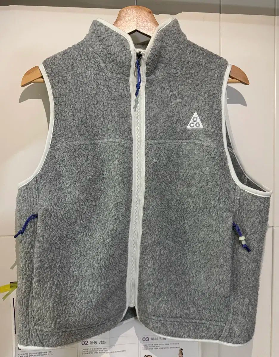 ナイキ ACG アークティック ウルフ フリース ベスト グレー