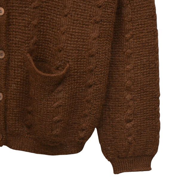 ケーブルニットウールカーディガン