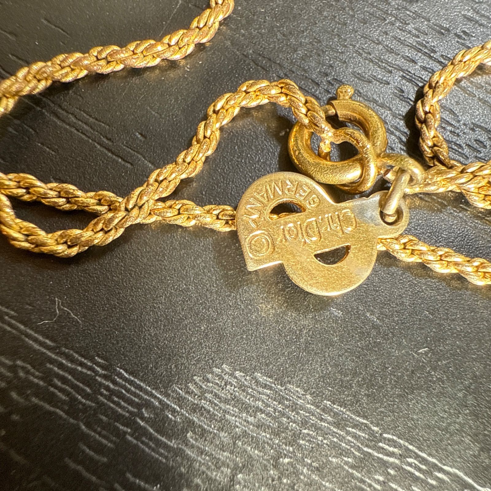 Christian Dior クリスチャンディオール ロープチェーンネックレス