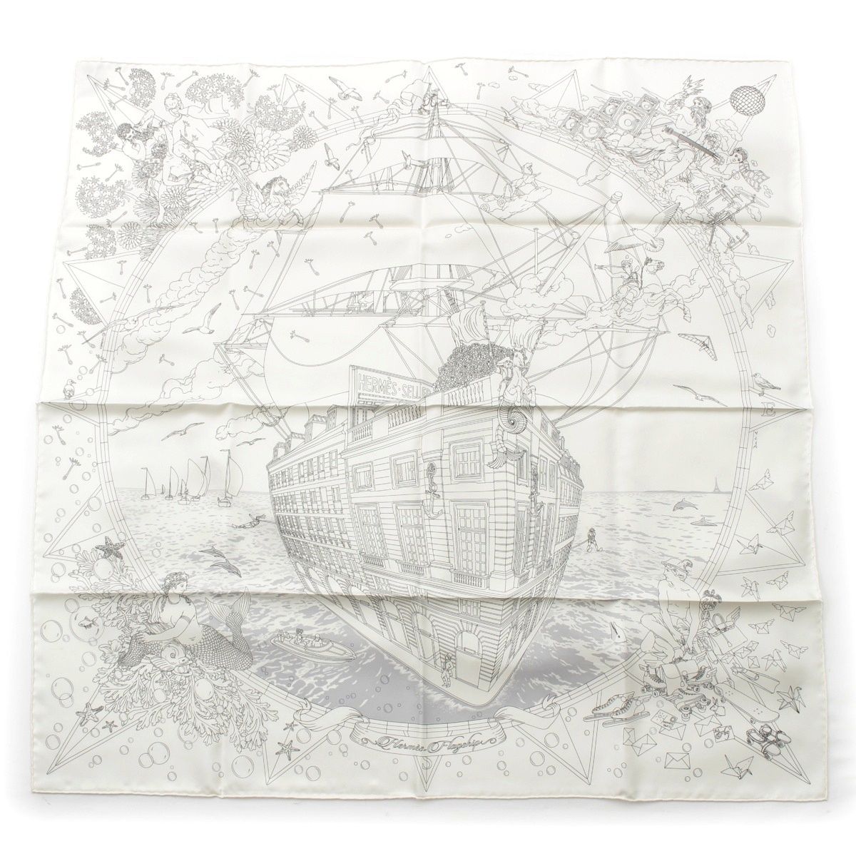 エルメス シルク カレ90 Hermes Flagship エルメス フラッグシップ