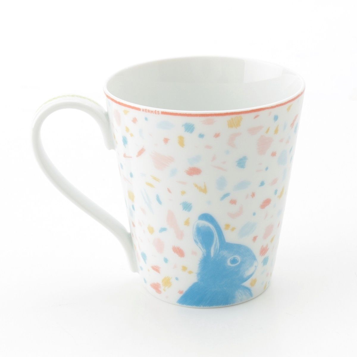 エルメス パスパス タイガー トラ ラビット マグカップ 食器 陶器 ホワイト マルチ
