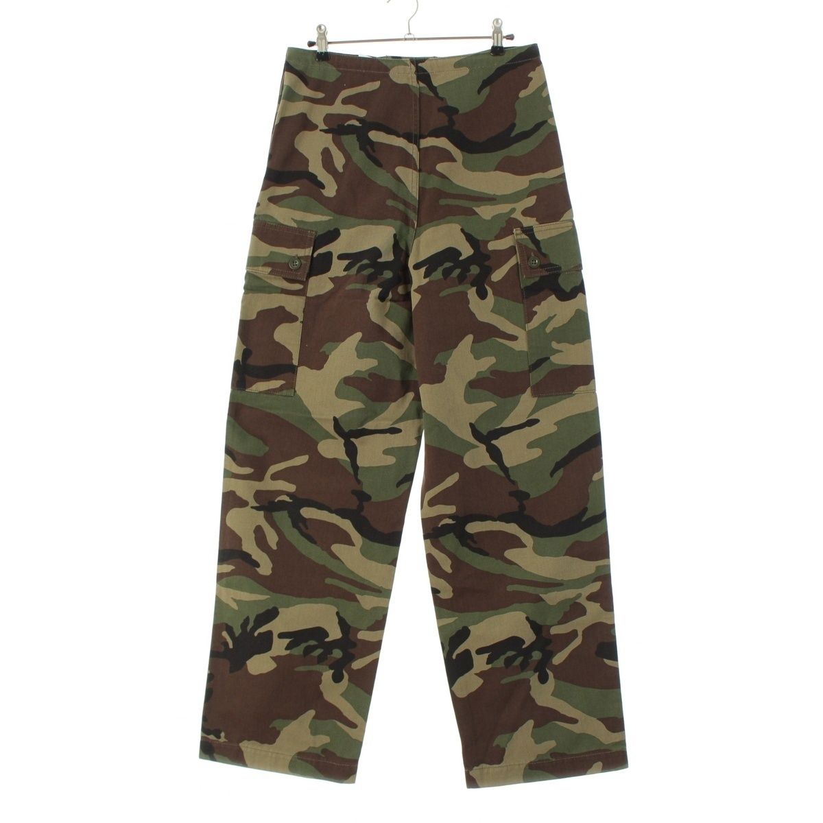 セリーヌ 21SS ルーズフィットカモフラージュ 迷彩 カーゴ パンツ ボトムス 2Z133494M カーキ 44