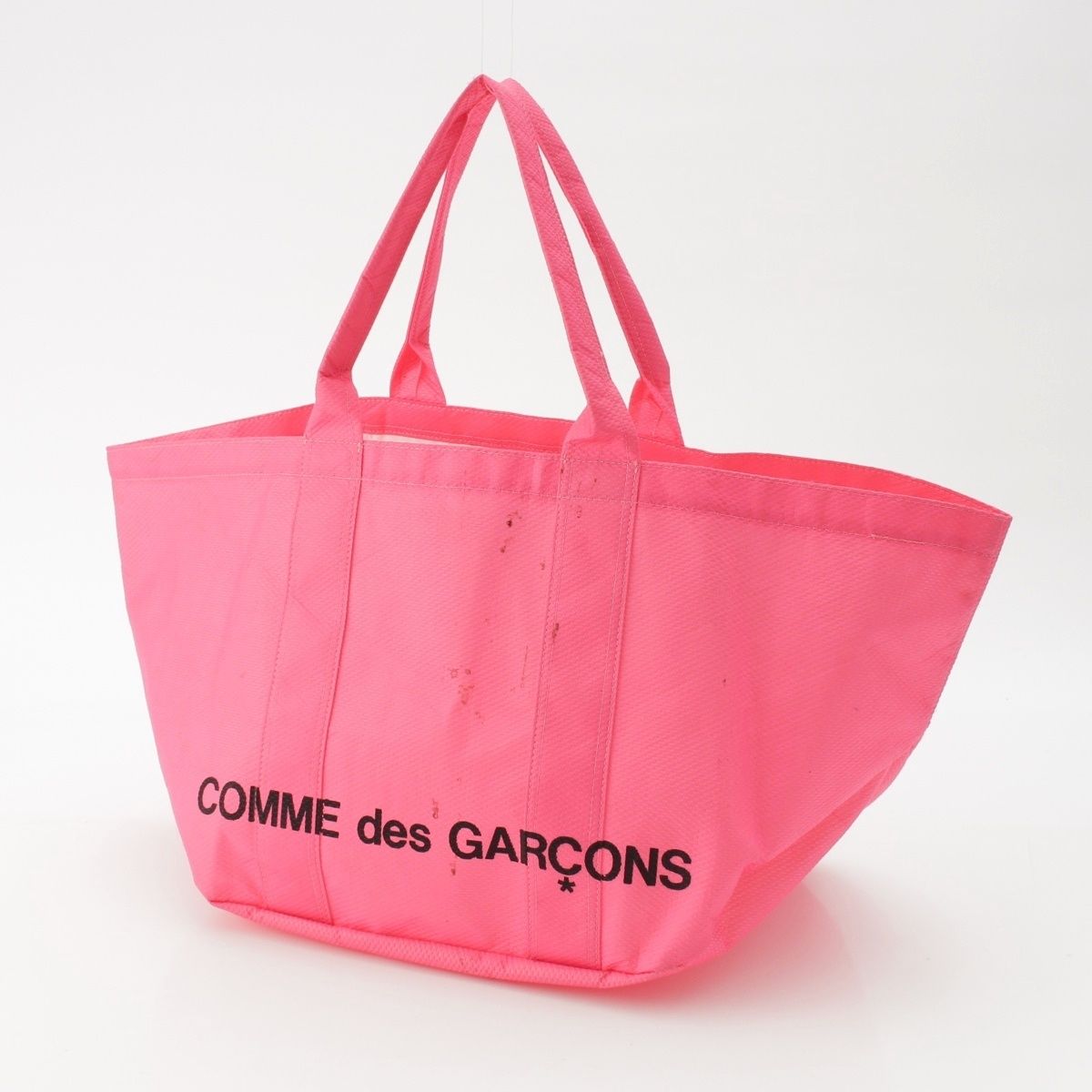 コムデギャルソン AD2014 アーカイブ 不織布 ロゴ ハンドバッグ ピンク